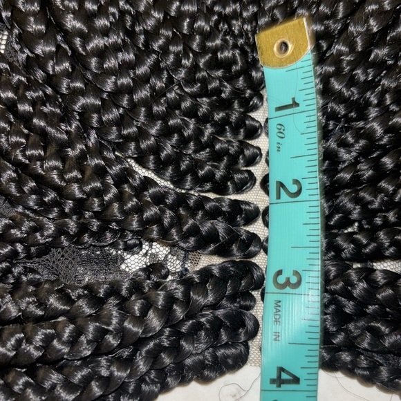 Natural color black Bob box braided wig color 1 - Picture 9 of 11